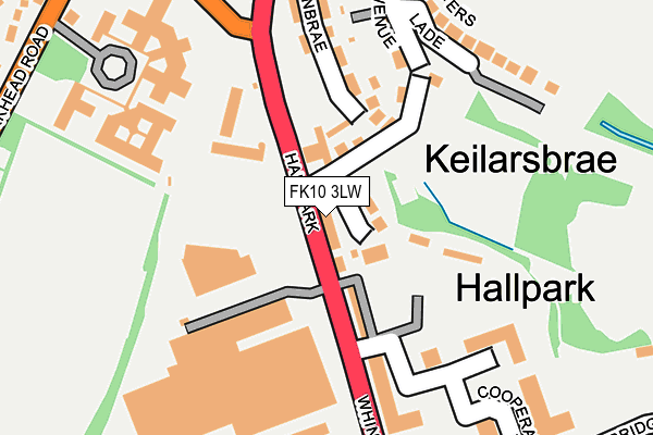 FK10 3LW map - OS OpenMap – Local (Ordnance Survey)