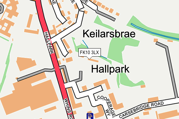 FK10 3LX map - OS OpenMap – Local (Ordnance Survey)