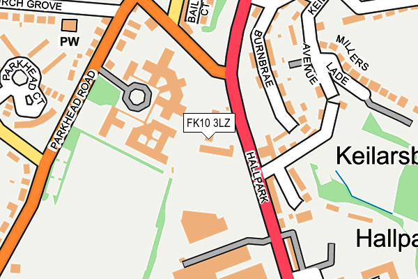 FK10 3LZ map - OS OpenMap – Local (Ordnance Survey)
