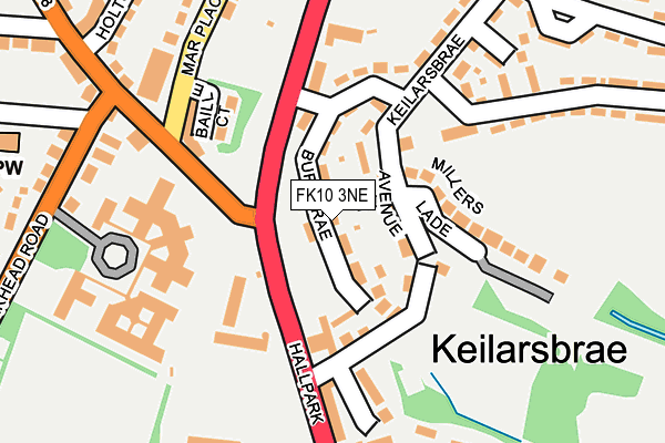 FK10 3NE map - OS OpenMap – Local (Ordnance Survey)