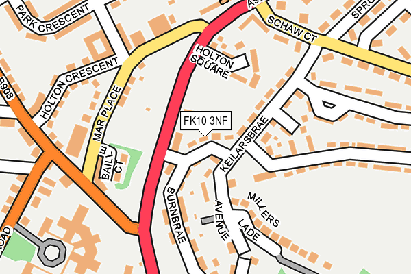 FK10 3NF map - OS OpenMap – Local (Ordnance Survey)