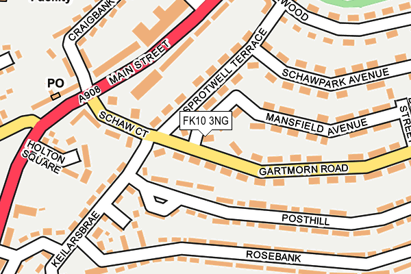 FK10 3NG map - OS OpenMap – Local (Ordnance Survey)