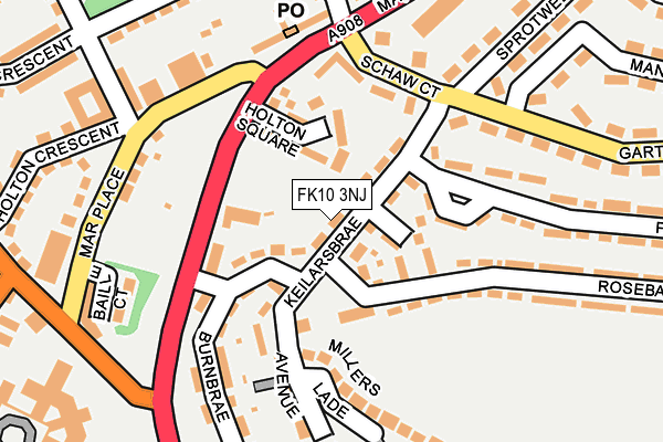 FK10 3NJ map - OS OpenMap – Local (Ordnance Survey)