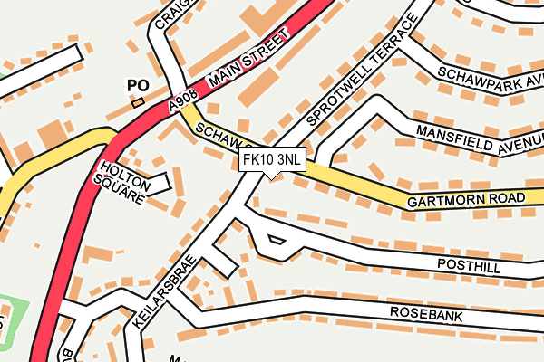 FK10 3NL map - OS OpenMap – Local (Ordnance Survey)