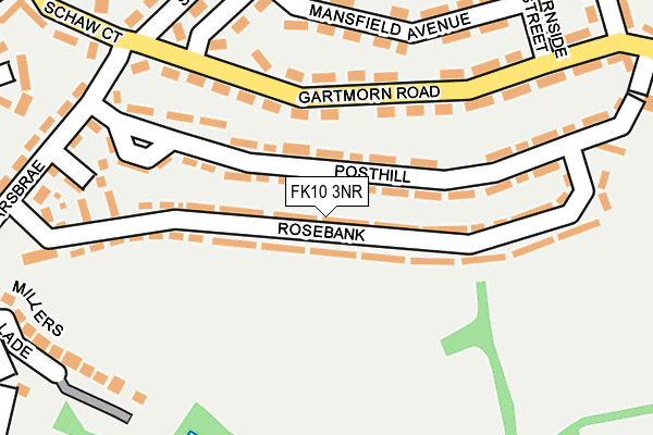 FK10 3NR map - OS OpenMap – Local (Ordnance Survey)