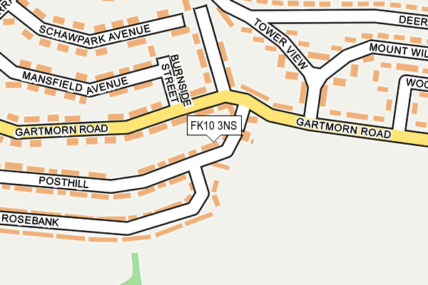 FK10 3NS map - OS OpenMap – Local (Ordnance Survey)