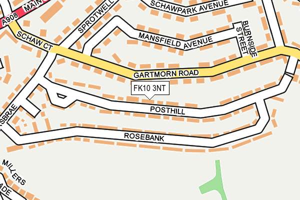 FK10 3NT map - OS OpenMap – Local (Ordnance Survey)