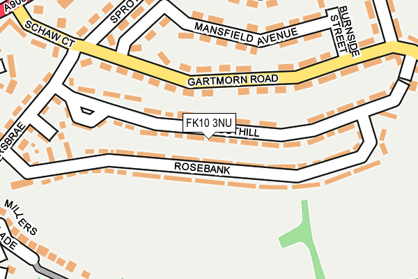 FK10 3NU map - OS OpenMap – Local (Ordnance Survey)