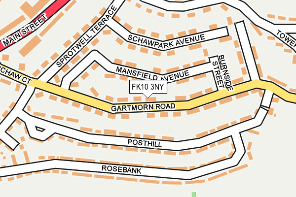 FK10 3NY map - OS OpenMap – Local (Ordnance Survey)