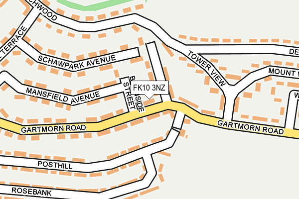 FK10 3NZ map - OS OpenMap – Local (Ordnance Survey)