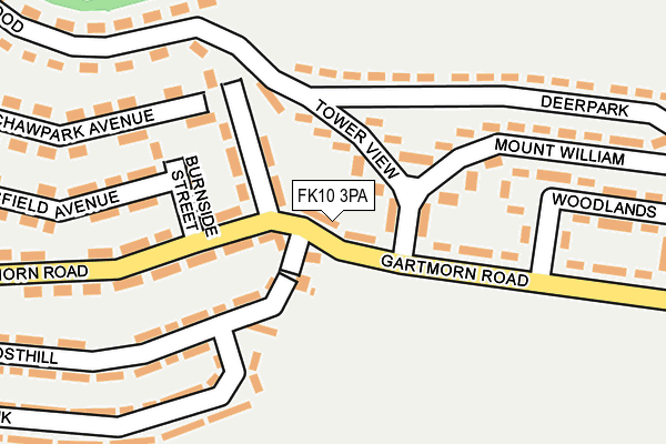 FK10 3PA map - OS OpenMap – Local (Ordnance Survey)