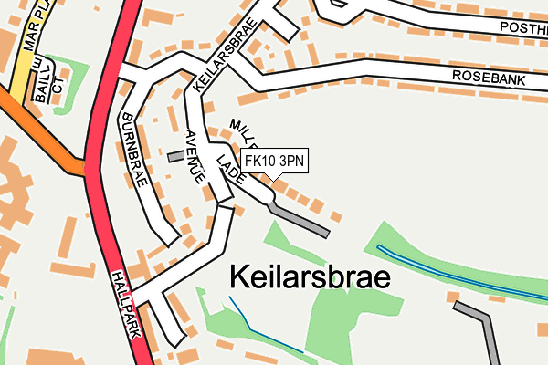 FK10 3PN map - OS OpenMap – Local (Ordnance Survey)