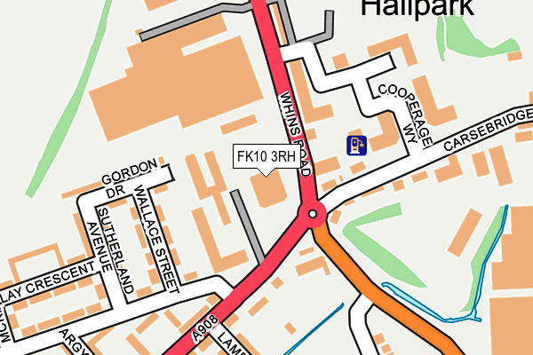 FK10 3RH map - OS OpenMap – Local (Ordnance Survey)