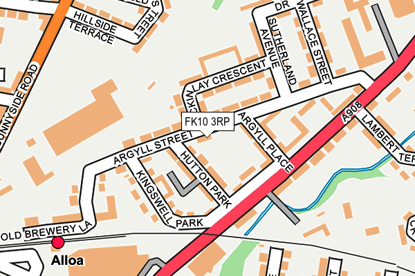 FK10 3RP map - OS OpenMap – Local (Ordnance Survey)