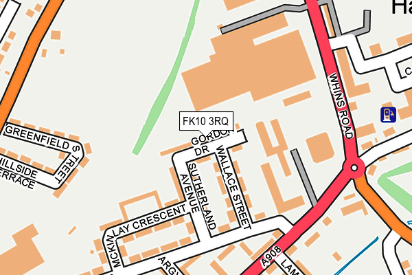 FK10 3RQ map - OS OpenMap – Local (Ordnance Survey)