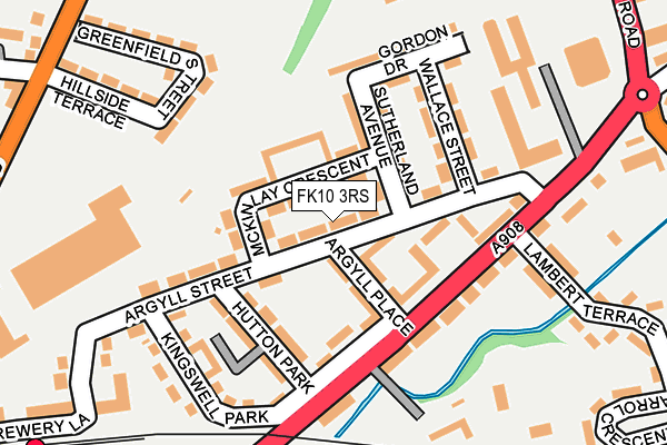 FK10 3RS map - OS OpenMap – Local (Ordnance Survey)