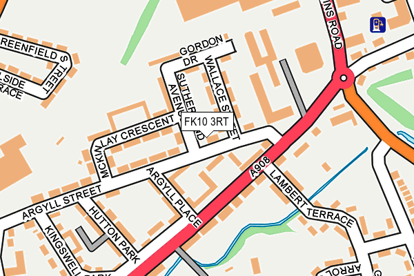 FK10 3RT map - OS OpenMap – Local (Ordnance Survey)