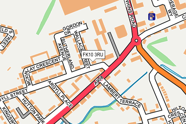 FK10 3RU map - OS OpenMap – Local (Ordnance Survey)