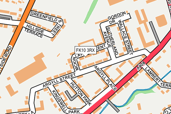 FK10 3RX map - OS OpenMap – Local (Ordnance Survey)