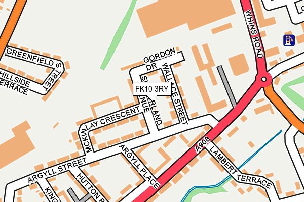 FK10 3RY map - OS OpenMap – Local (Ordnance Survey)