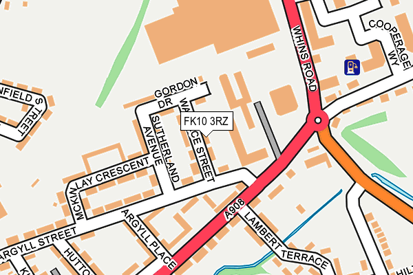 FK10 3RZ map - OS OpenMap – Local (Ordnance Survey)