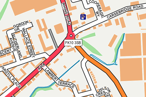 FK10 3SB map - OS OpenMap – Local (Ordnance Survey)
