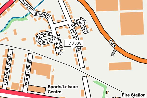 FK10 3SG map - OS OpenMap – Local (Ordnance Survey)