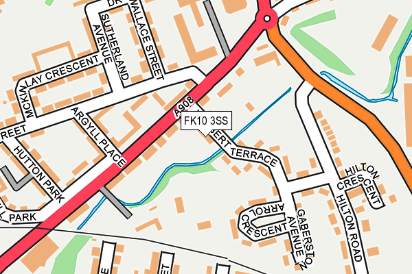 FK10 3SS map - OS OpenMap – Local (Ordnance Survey)