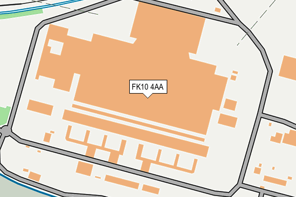 FK10 4AA map - OS OpenMap – Local (Ordnance Survey)