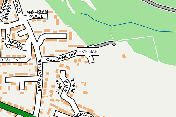 FK10 4AB map - OS OpenMap – Local (Ordnance Survey)