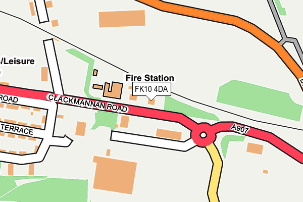 FK10 4DA map - OS OpenMap – Local (Ordnance Survey)