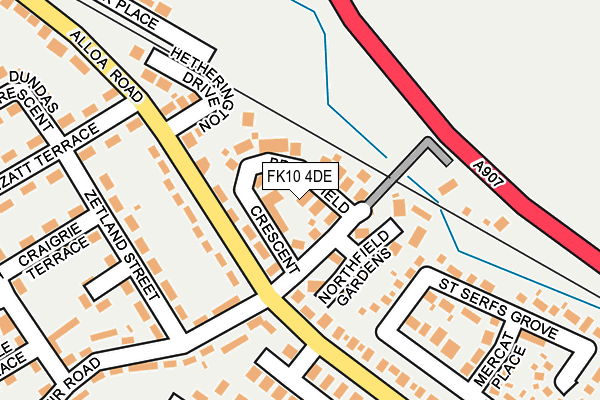 FK10 4DE map - OS OpenMap – Local (Ordnance Survey)