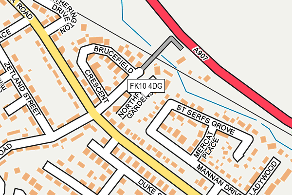 FK10 4DG map - OS OpenMap – Local (Ordnance Survey)