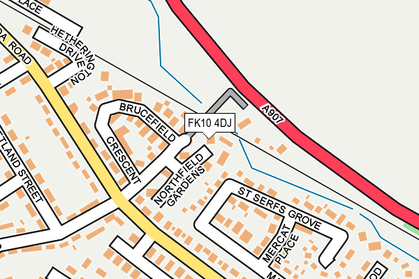 FK10 4DJ map - OS OpenMap – Local (Ordnance Survey)