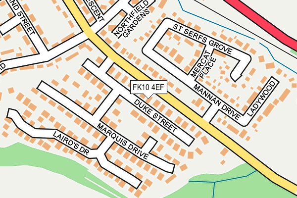 FK10 4EF map - OS OpenMap – Local (Ordnance Survey)