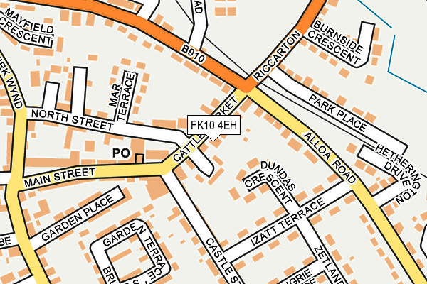 FK10 4EH map - OS OpenMap – Local (Ordnance Survey)