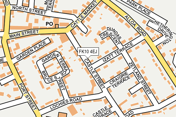 FK10 4EJ map - OS OpenMap – Local (Ordnance Survey)