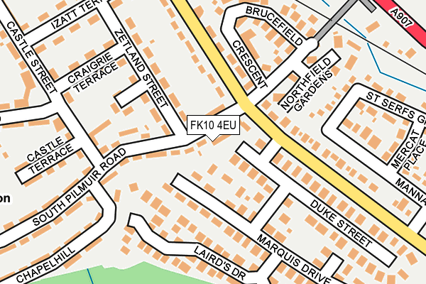 FK10 4EU map - OS OpenMap – Local (Ordnance Survey)