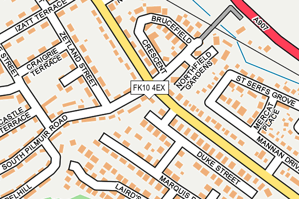 FK10 4EX map - OS OpenMap – Local (Ordnance Survey)
