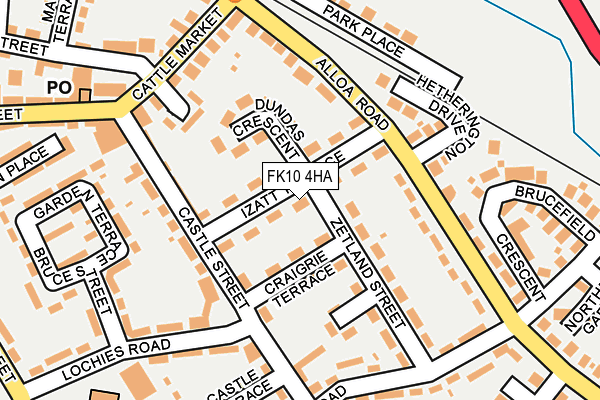 FK10 4HA map - OS OpenMap – Local (Ordnance Survey)