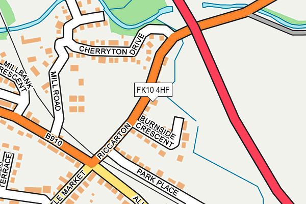 FK10 4HF map - OS OpenMap – Local (Ordnance Survey)