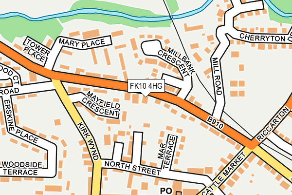 FK10 4HG map - OS OpenMap – Local (Ordnance Survey)