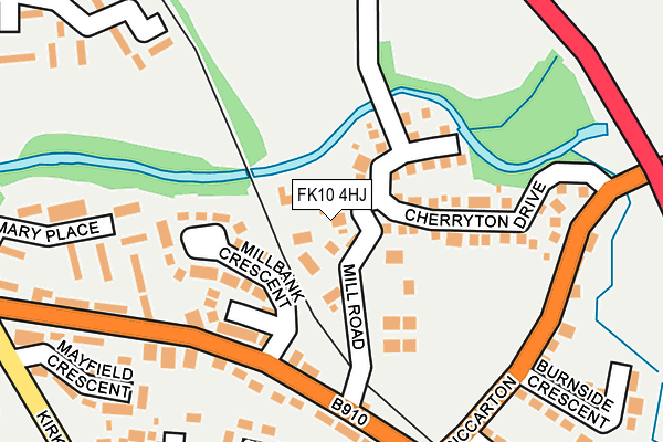 FK10 4HJ map - OS OpenMap – Local (Ordnance Survey)