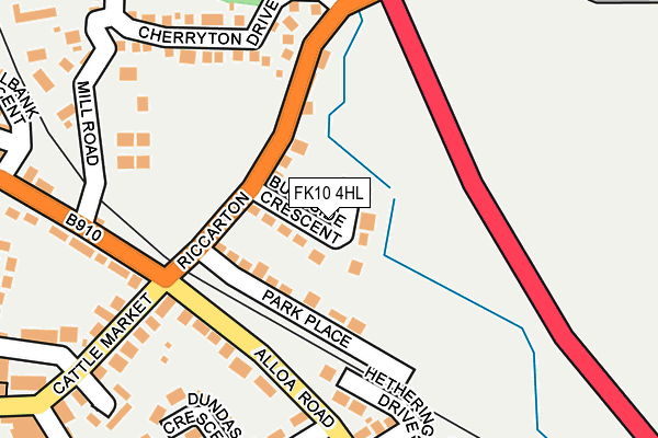FK10 4HL map - OS OpenMap – Local (Ordnance Survey)