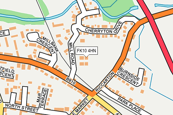FK10 4HN map - OS OpenMap – Local (Ordnance Survey)