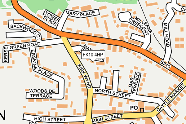 FK10 4HP map - OS OpenMap – Local (Ordnance Survey)
