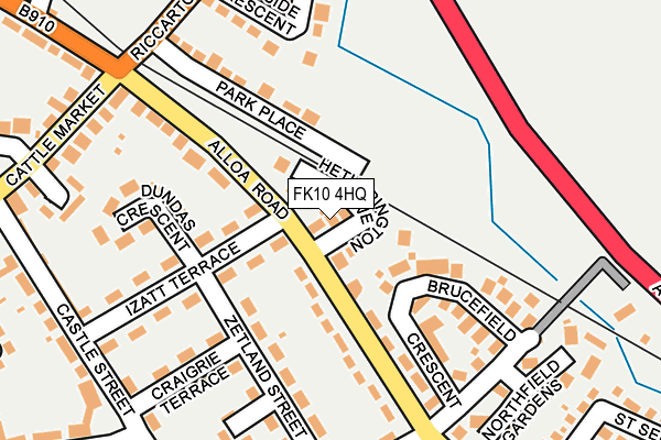 FK10 4HQ map - OS OpenMap – Local (Ordnance Survey)