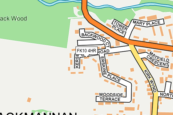 FK10 4HR map - OS OpenMap – Local (Ordnance Survey)