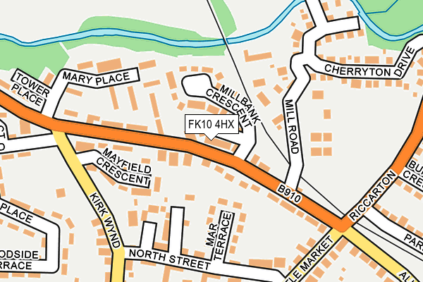 FK10 4HX map - OS OpenMap – Local (Ordnance Survey)