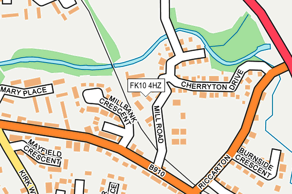 FK10 4HZ map - OS OpenMap – Local (Ordnance Survey)